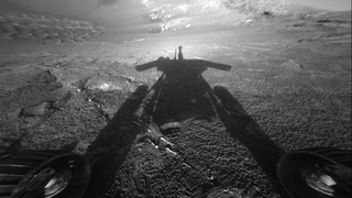 Opportunity Rover Has A Film Noir Moment In This Shadowy Shot From Mars